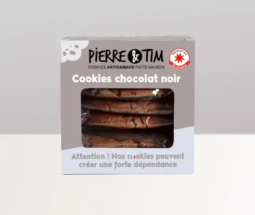 6 X Boîte de 5 cookies chocolat noir intense