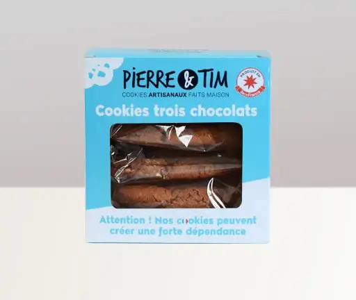 6 X Boîte de 5 cookies trois chocolats